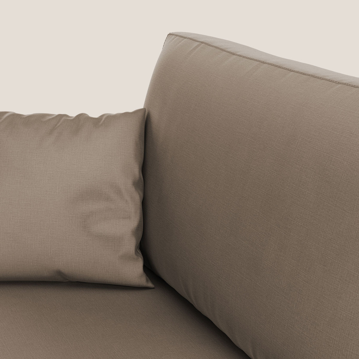 Andromeda divano letto angolare in velluto morbido impermeabile T01 marrone - divitt.sbs