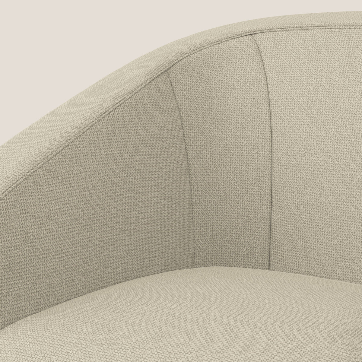 Cloe Poltroncina in tessuto smacchiabile con acqua QuickClean T08 panna - divitt.sbs