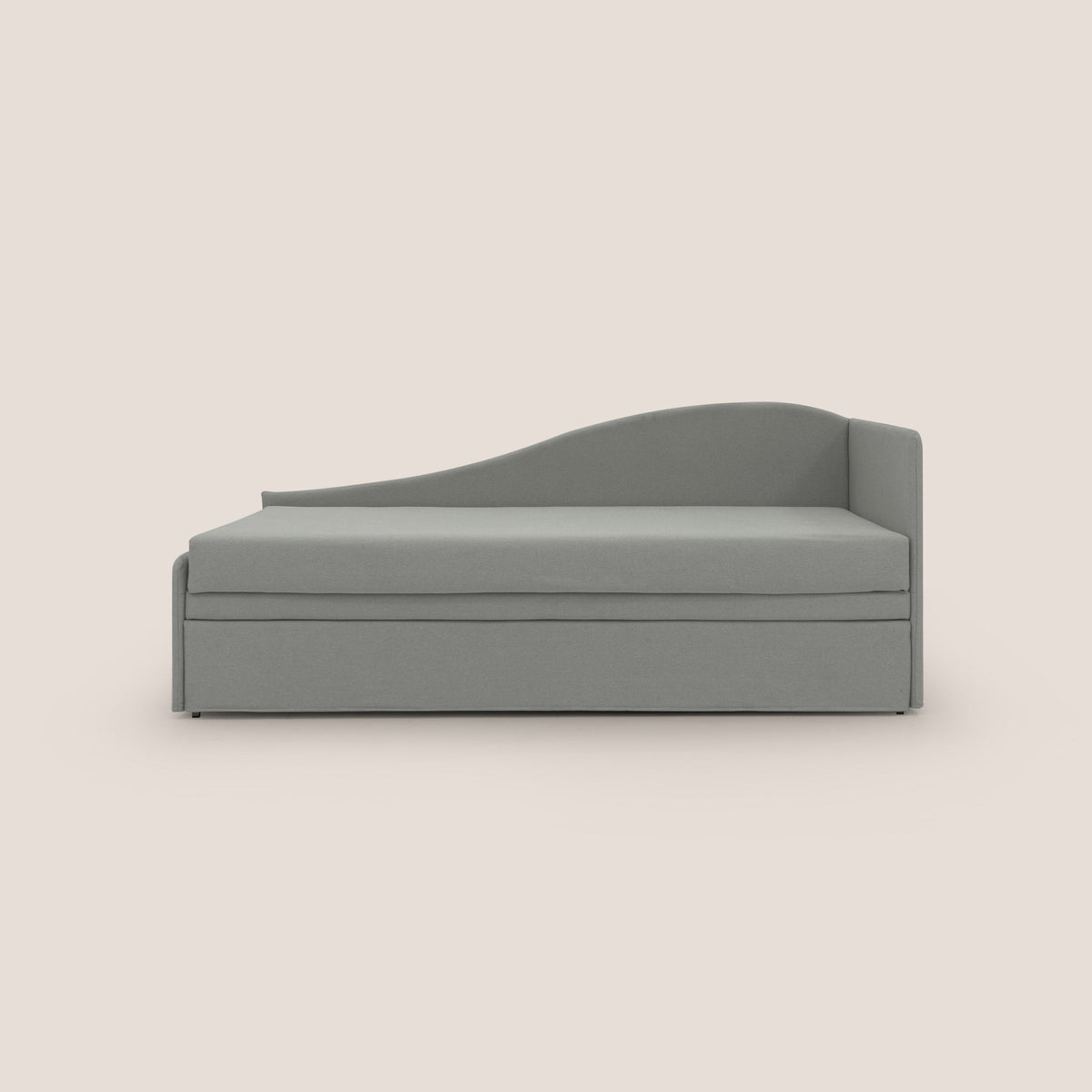 Nolo Divano duplex con doppio letto in tessuto simil cotone impermeabile T13 grigio - divitt.sbs