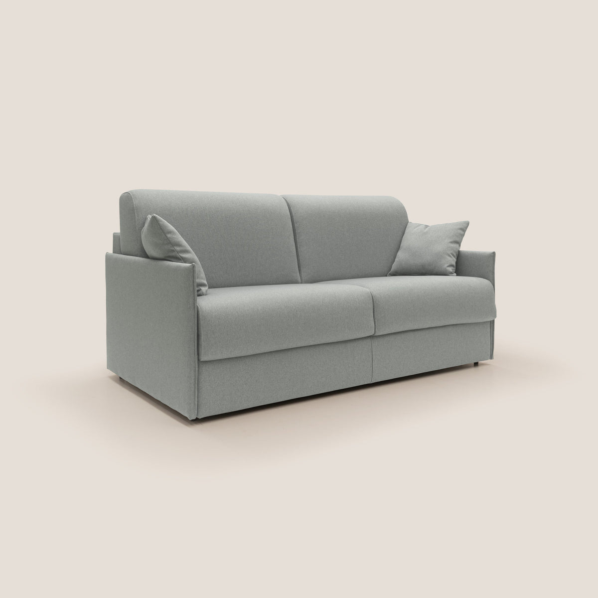 Evans Divano letto matrimoniale in tessuto impermeabile T13 grigio - divitt.sbs