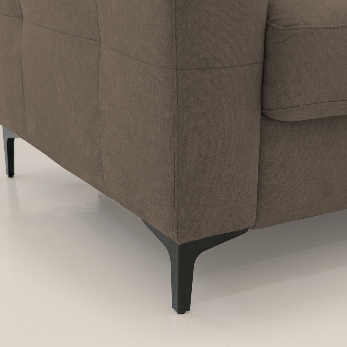 Gardenia divano letto materasso alto 18 cm con poggiatesta reclinabili e rivestimento impermeabile T02 marrone - divitt.sbs