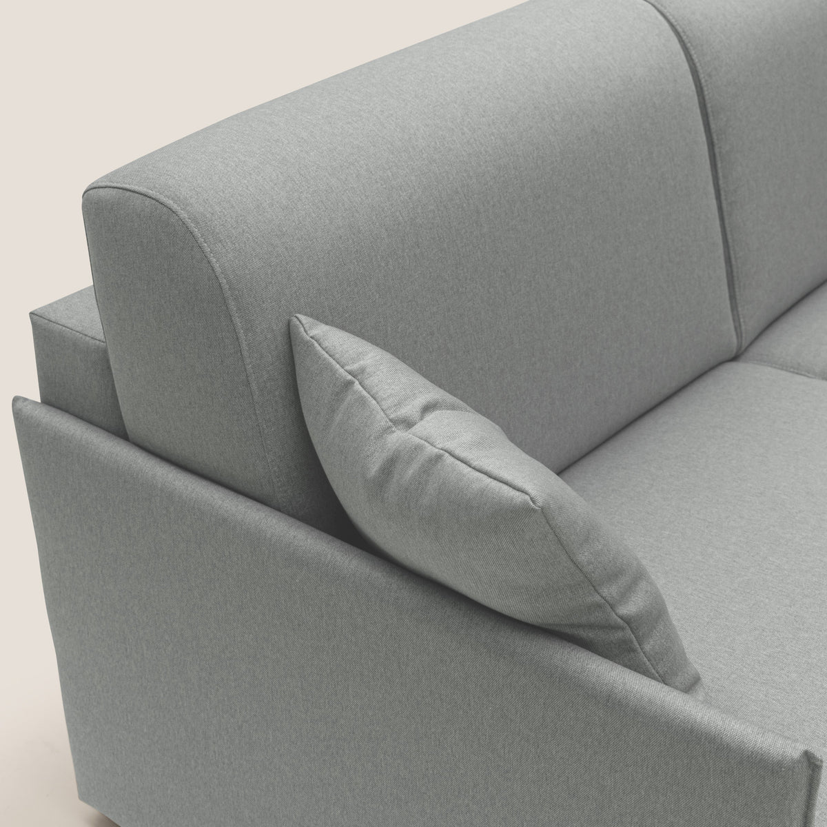 Evans Divano letto matrimoniale in tessuto impermeabile T13 grigio - divitt.sbs