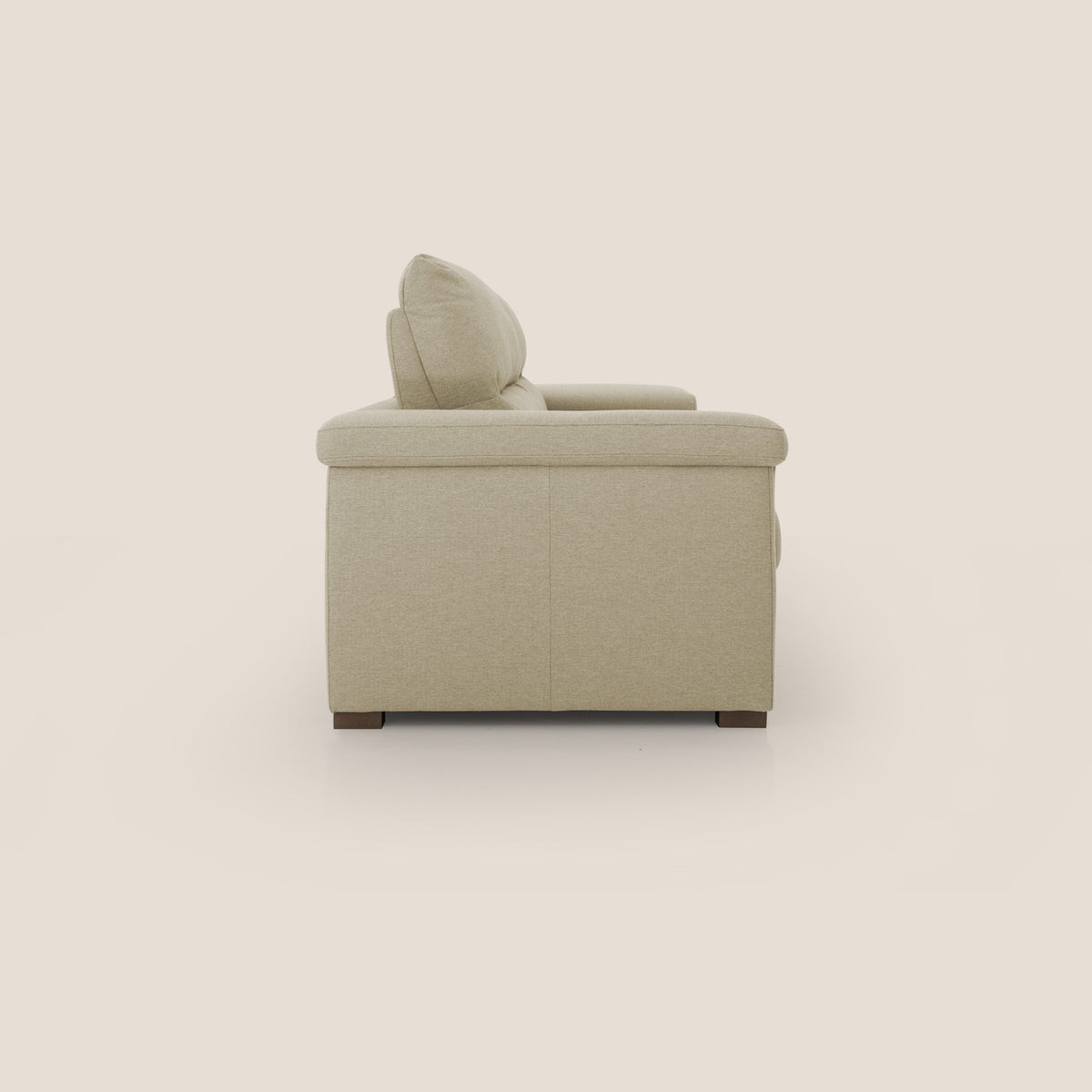 Magnolia divano letto con materasso alto 18 cm morbido schienale alto in tessuto smacchiabile T05 cammello - divitt.sbs