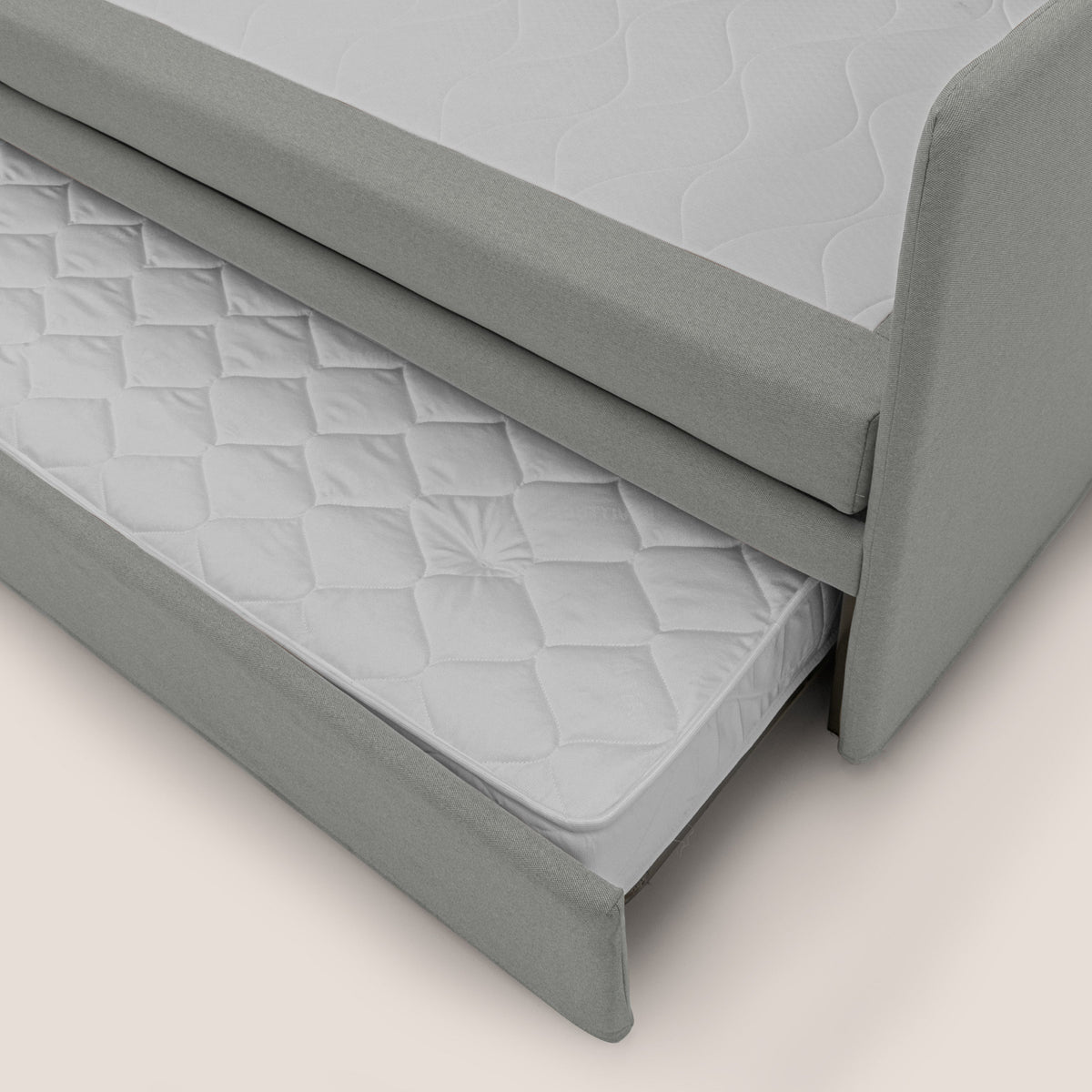 Brenta Divano duplex con doppio letto in tessuto simil cotone impermeabile T13 grigio - divitt.sbs