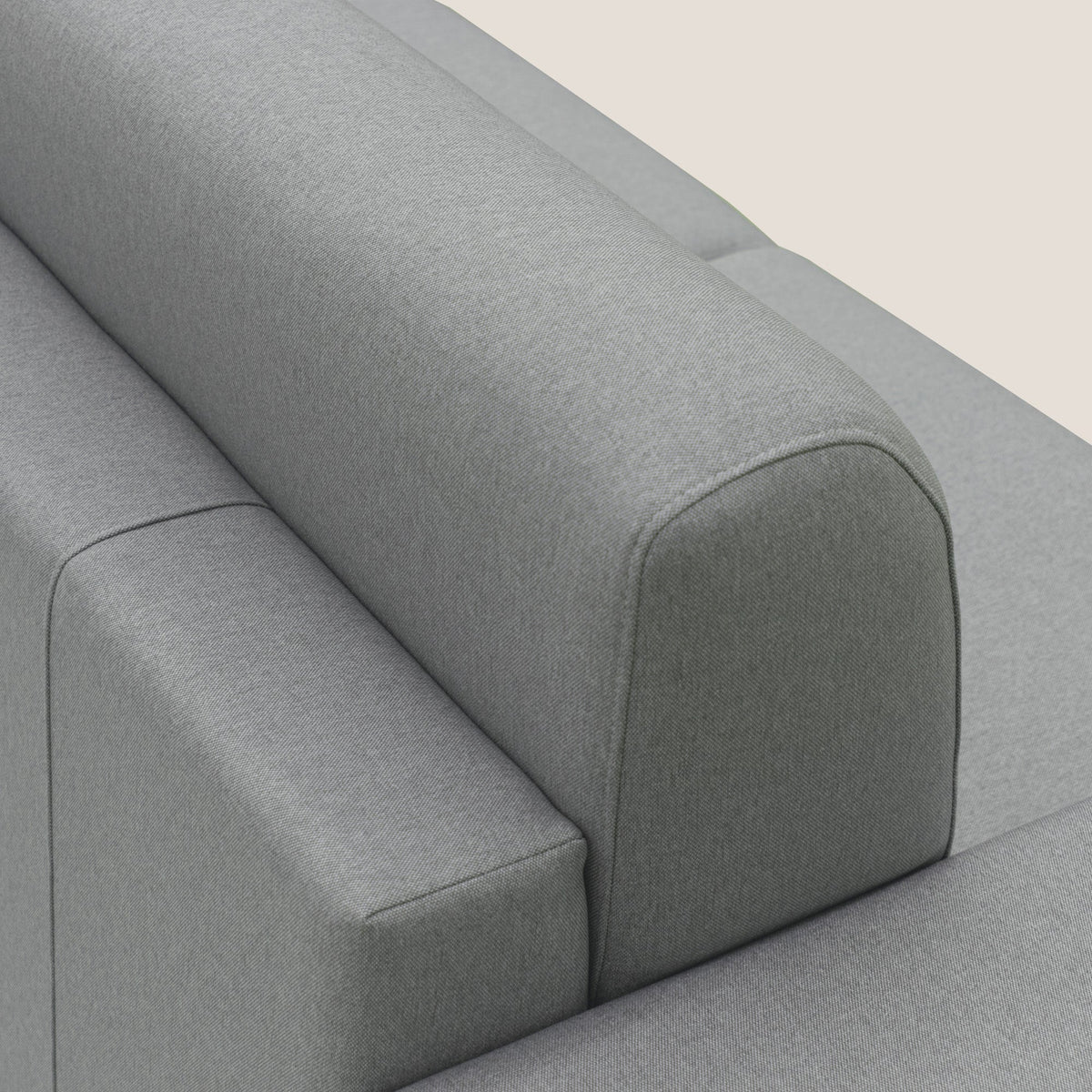 Chris Divano letto matrimoniale in tessuto impermeabile T13 grigio - divitt.sbs