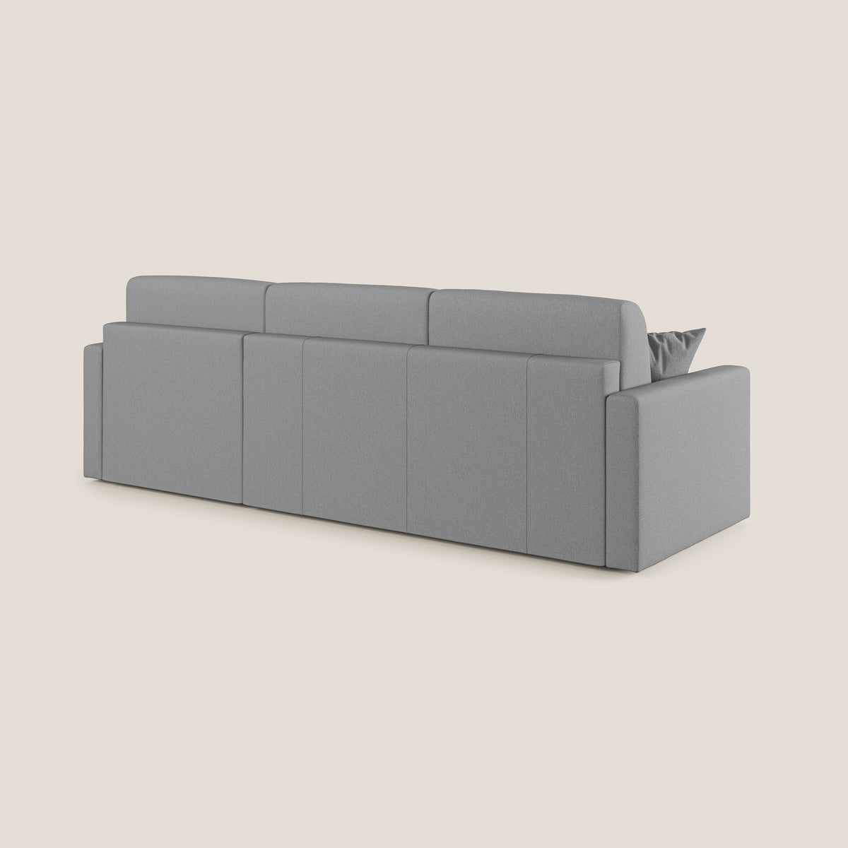 Chris Divano letto angolare 5 posti in tessuto impermeabile T13 grigio - divitt.sbs