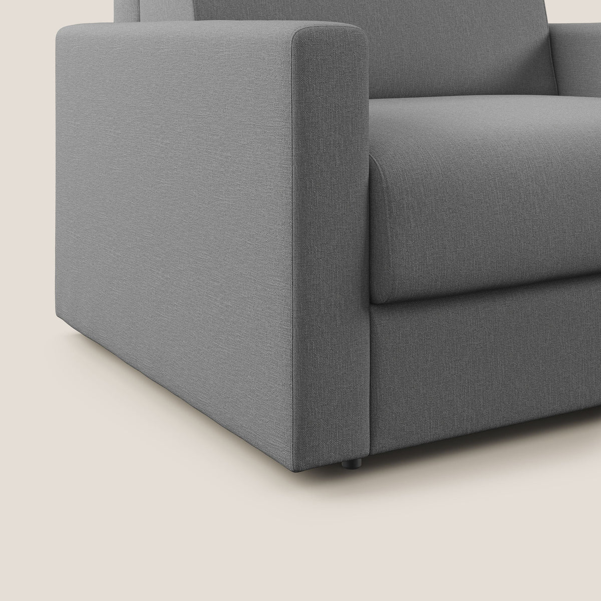 Chris poltrona letto in tessuto impermeabile T13 grigio - divitt.sbs