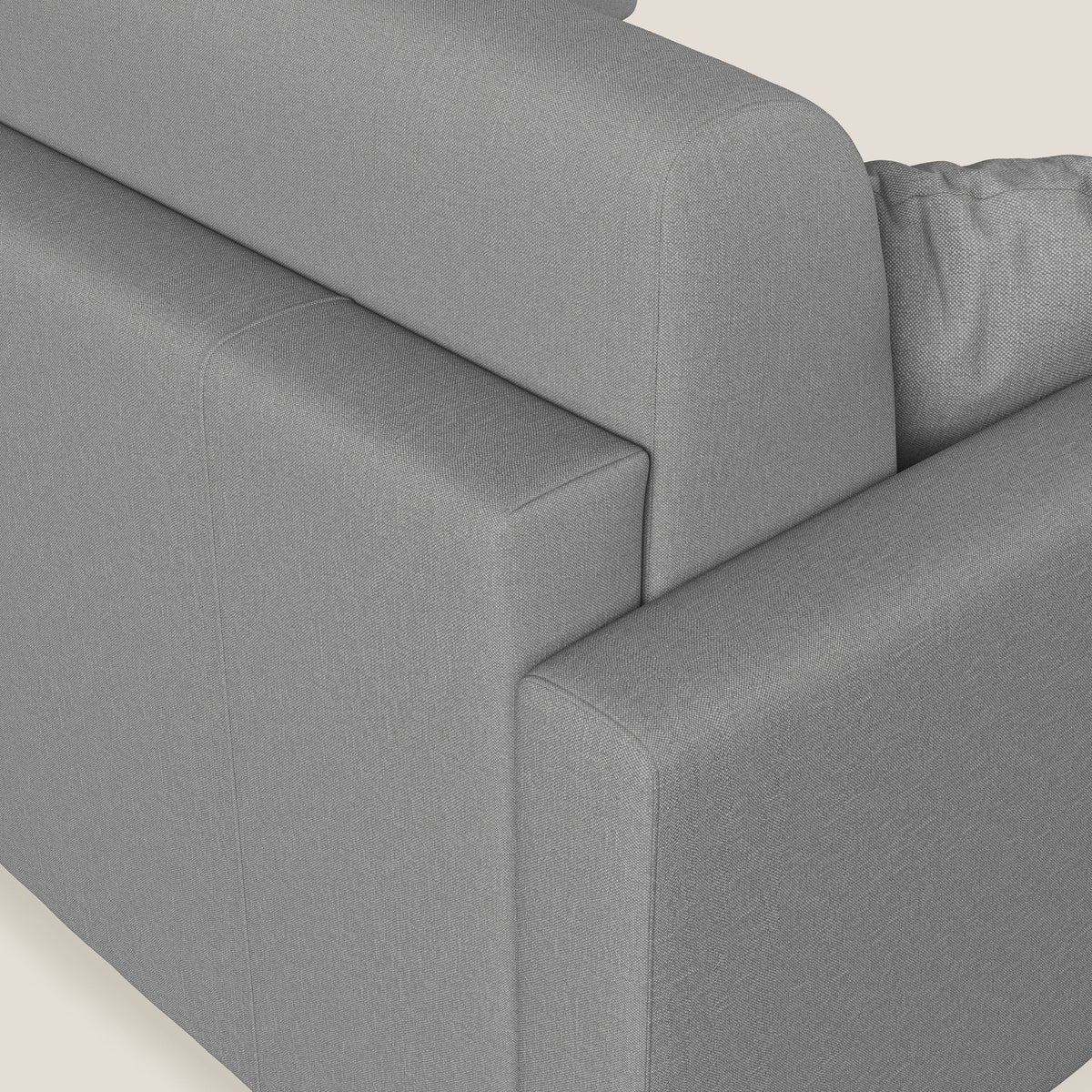 Chris Divano letto angolare 5 posti in tessuto impermeabile T13 grigio - divitt.sbs