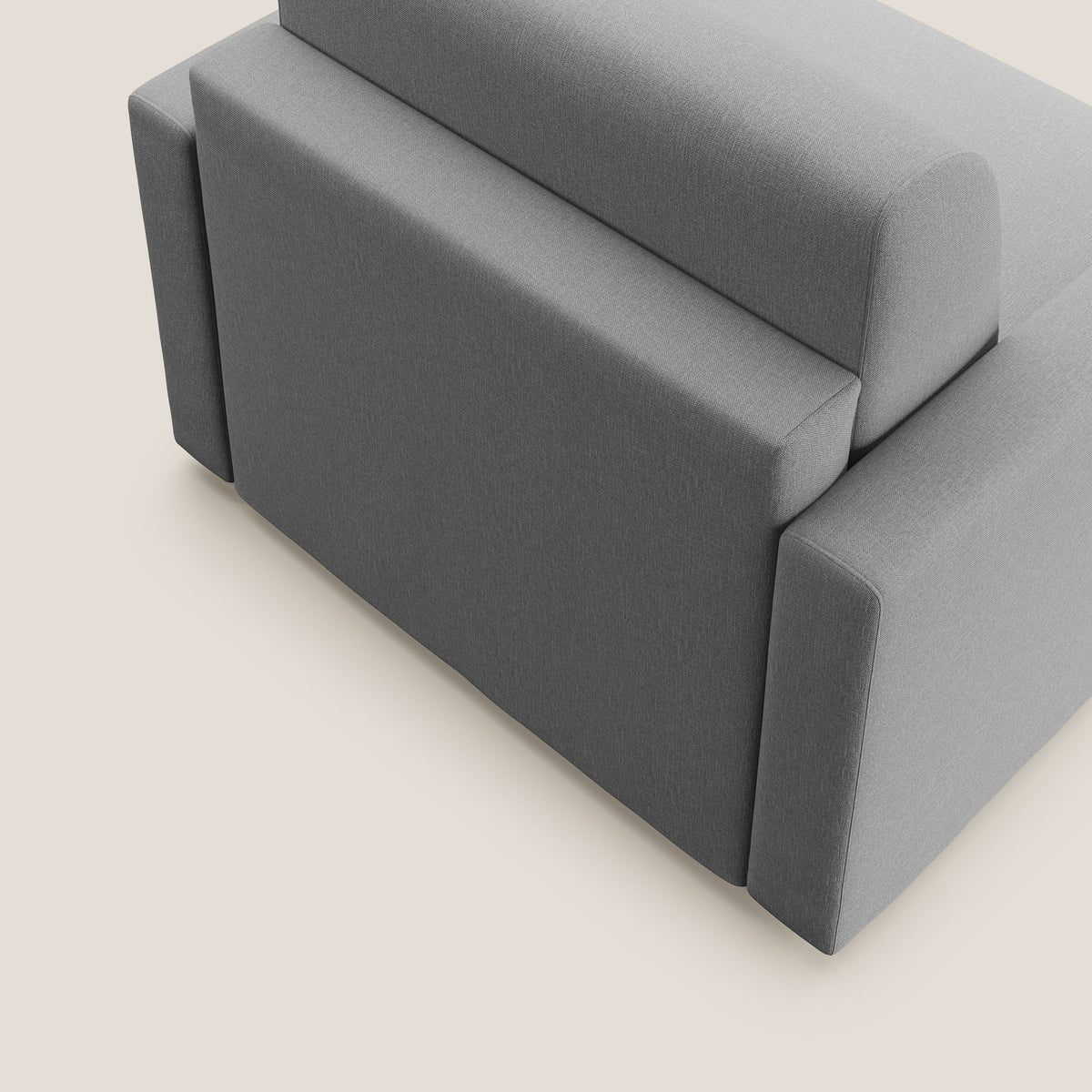 Chris poltrona letto in tessuto impermeabile T13 grigio - divitt.sbs