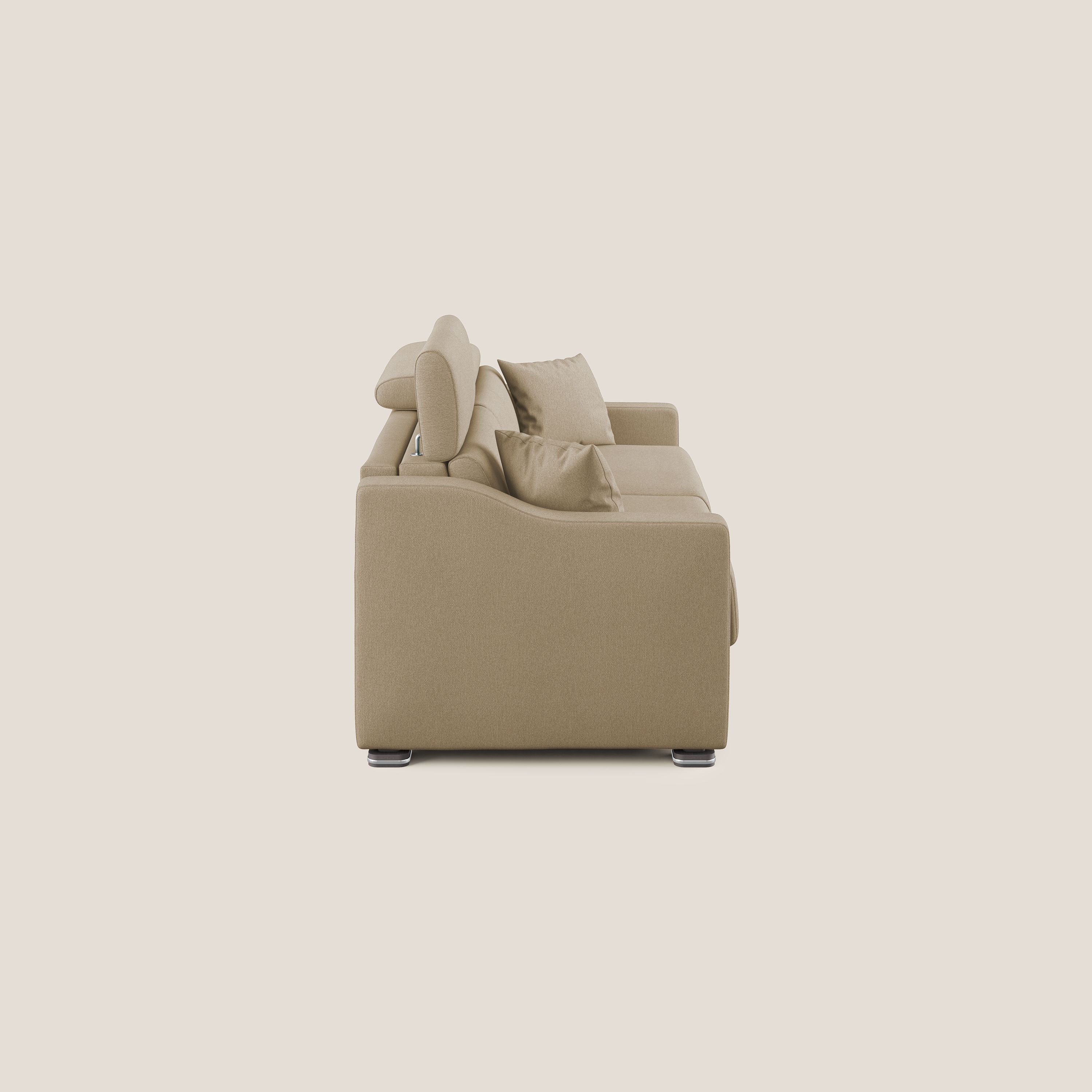 Amber divano letto matrimoniale in tessuto smacchiabile T05 beige - divitt.sbs