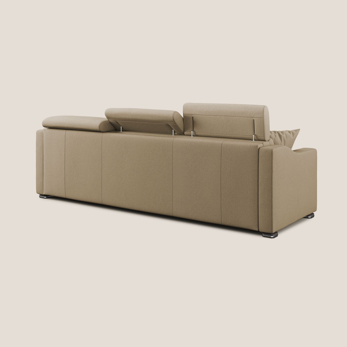 Amber divano letto angolare in tessuto smacchiabile T05 beige - divitt.sbs