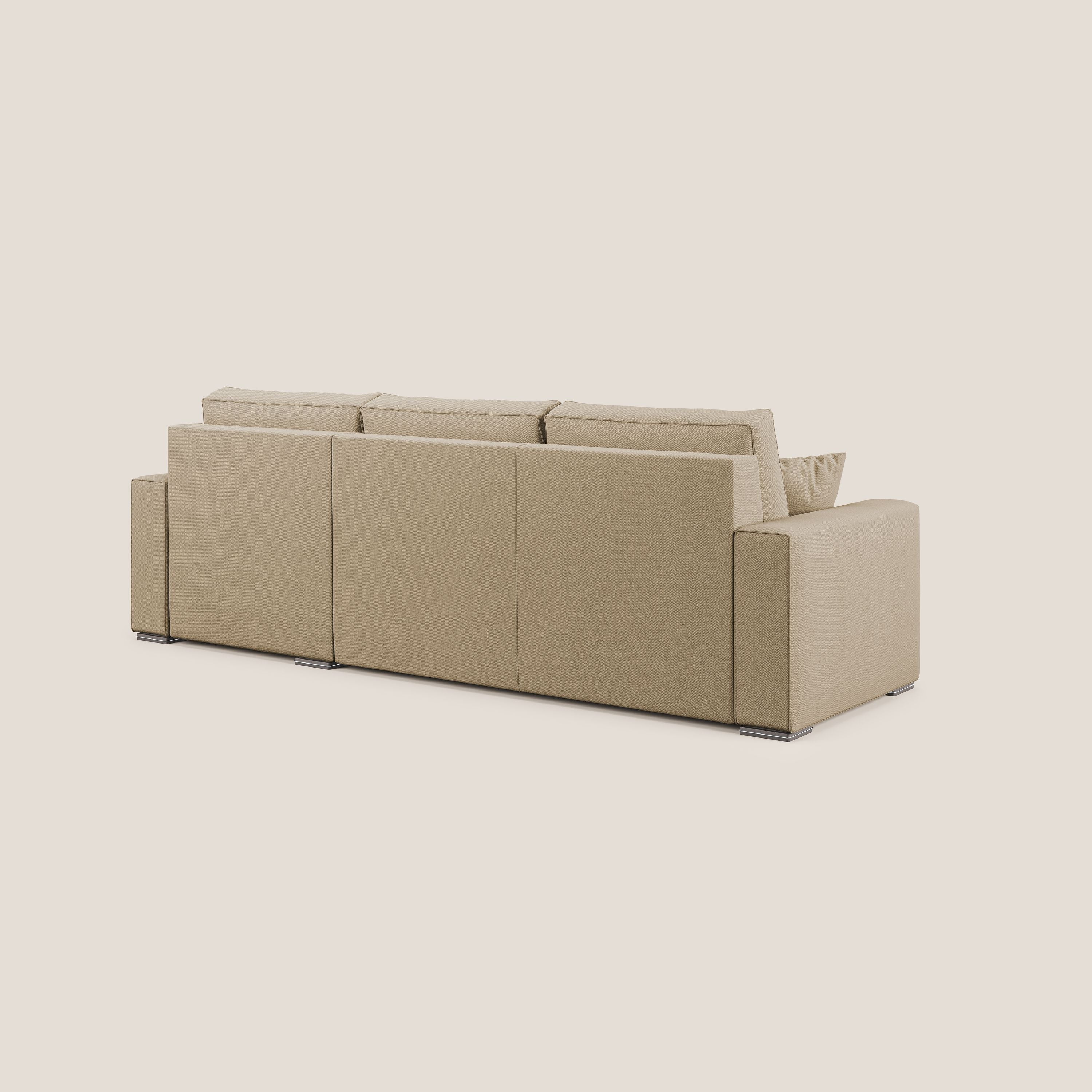Dream Divano letto angolare in tessuto smacchiabile T05 beige - divitt.sbs