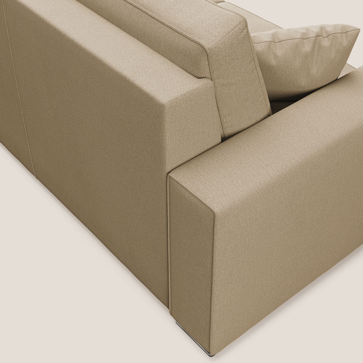 Dream Divano letto angolare in tessuto smacchiabile T05 beige - divitt.sbs