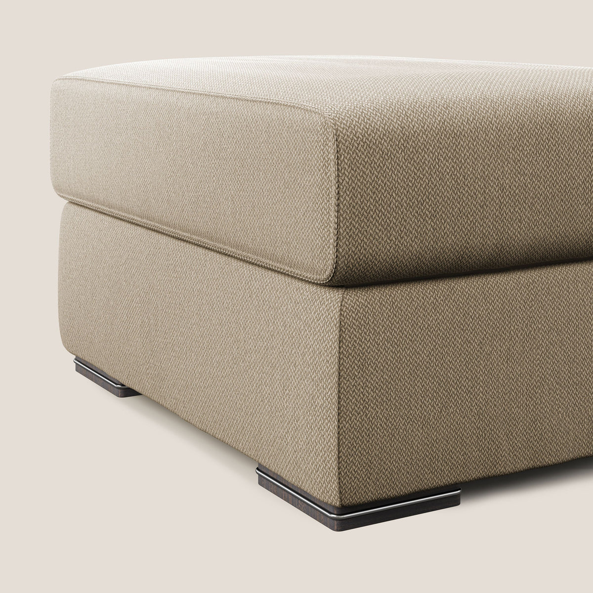Sun pouf apribile contenitore in tessuto smacchiabile ad acqua T05 beige - divitt.sbs