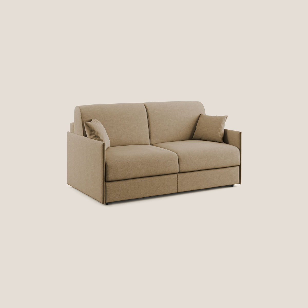 Evans Divano letto in tessuto Ecosostenibile beige - divitt.sbs