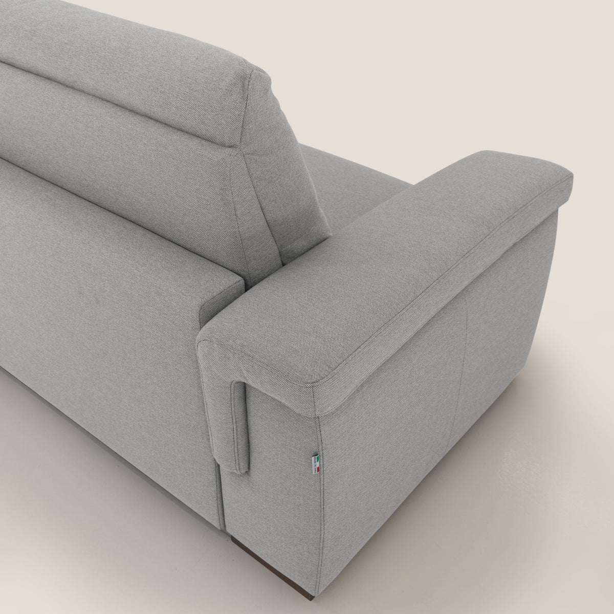 Magnolia divano letto con materasso alto 18 cm morbido schienale alto in tessuto smacchiabile T05 grigio - divitt.sbs