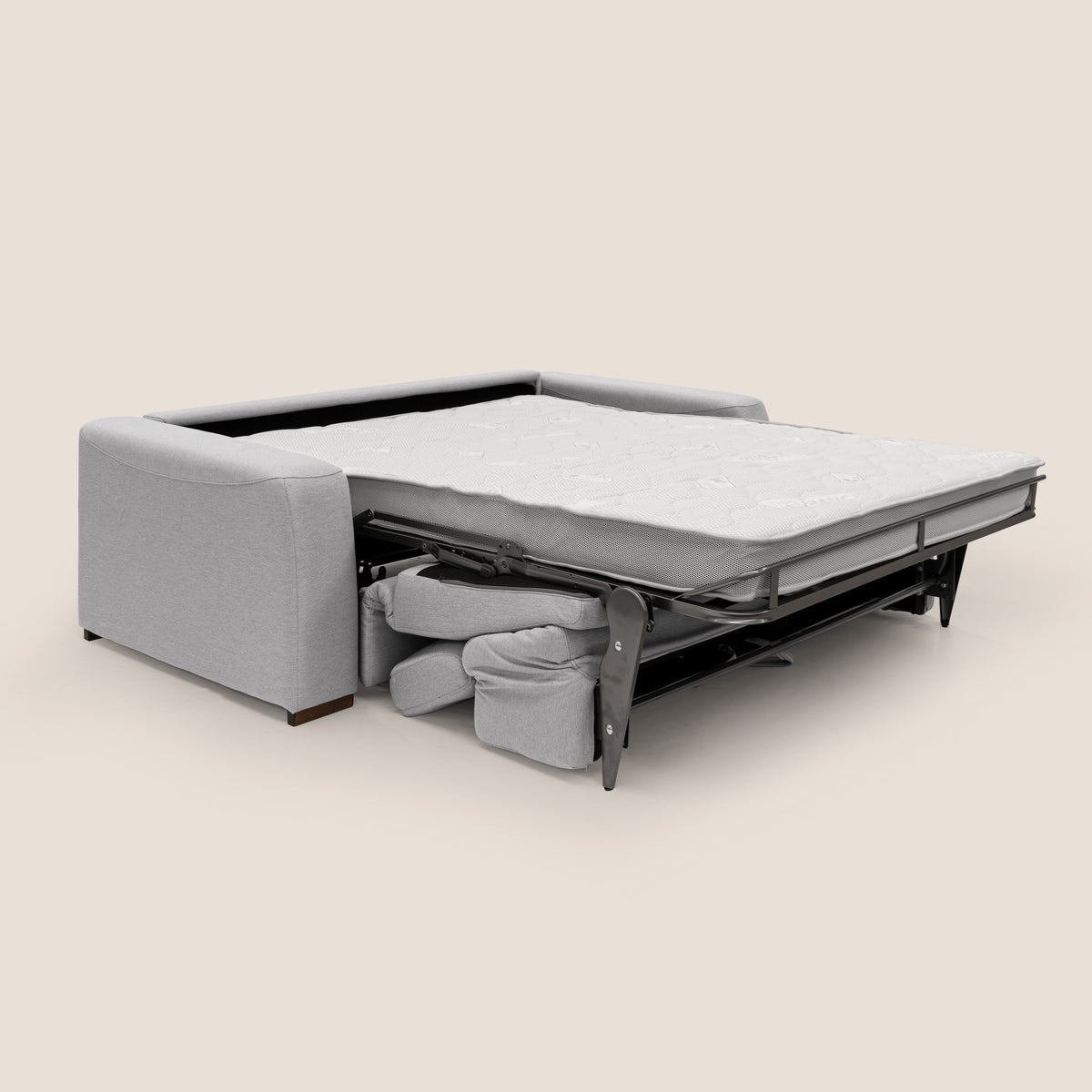 Poseidon divano letto + relax elettrico in tessuto smacchiabile impermeabile T05 grigio - divitt.sbs