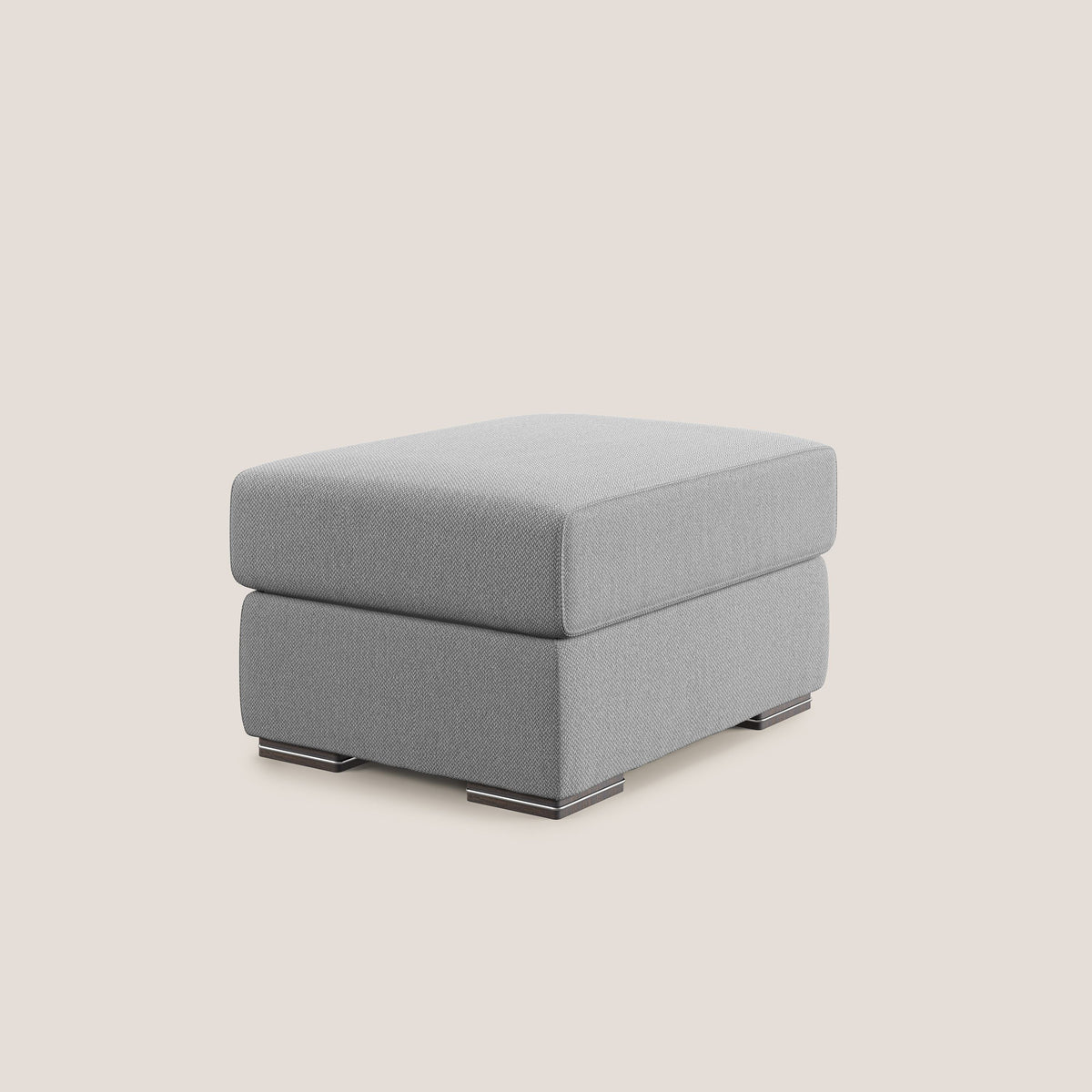 Sun pouf apribile contenitore in tessuto smacchiabile ad acqua T05 grigio - divitt.sbs