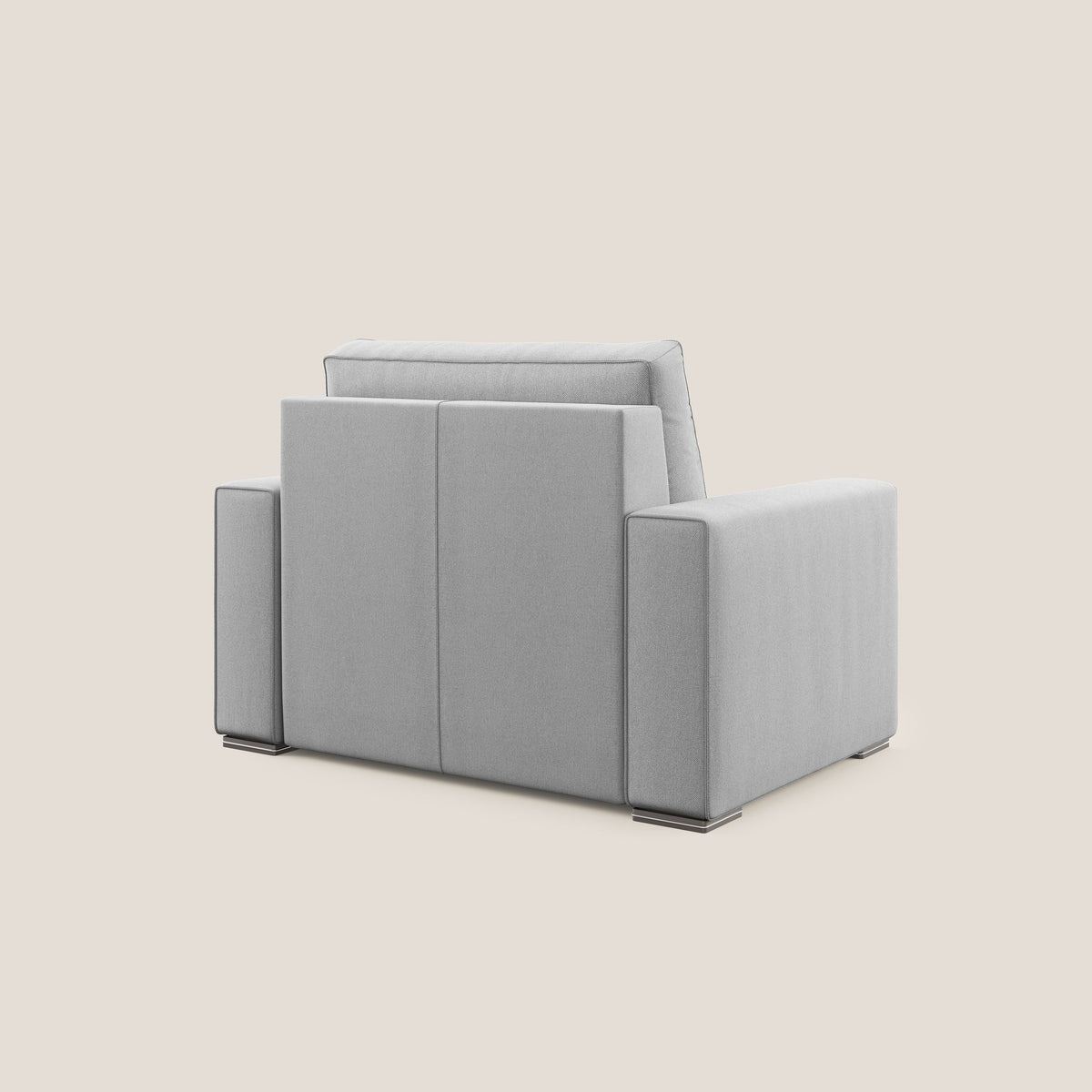 Dream poltrona letto in tessuto smacchiabile T05 grigio - divitt.sbs
