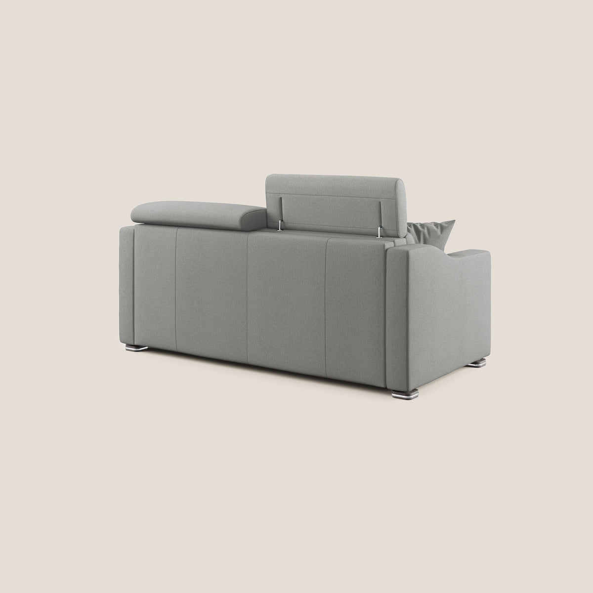 Amber divano letto matrimoniale in tessuto smacchiabile T05 grigio - divitt.sbs