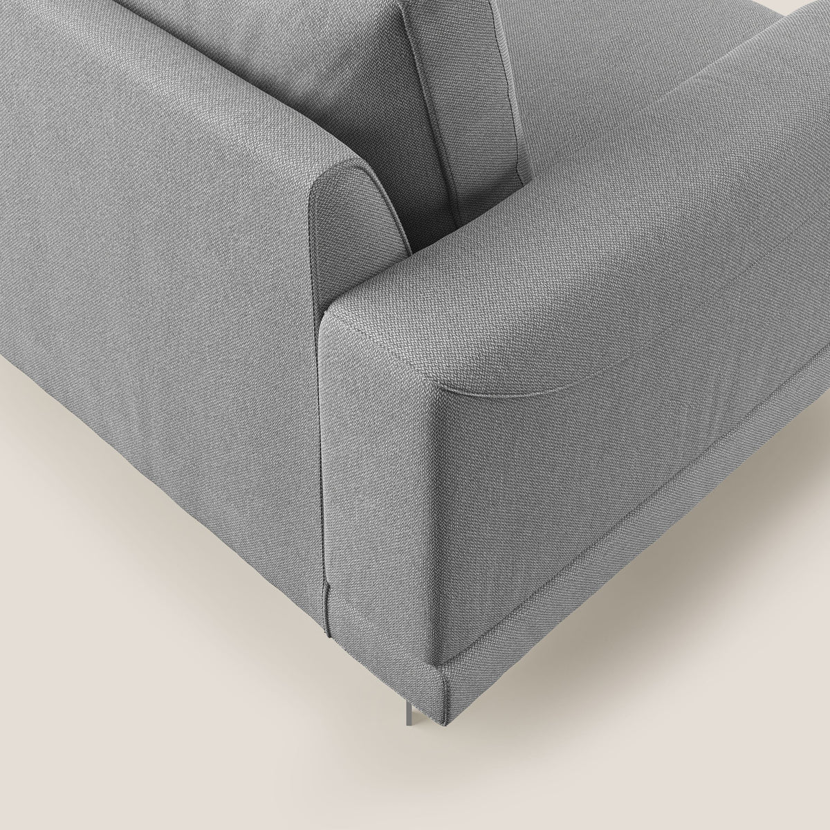 Dorian poltrona moderna in tessuto smacchiabile T05 grigio - divitt.sbs