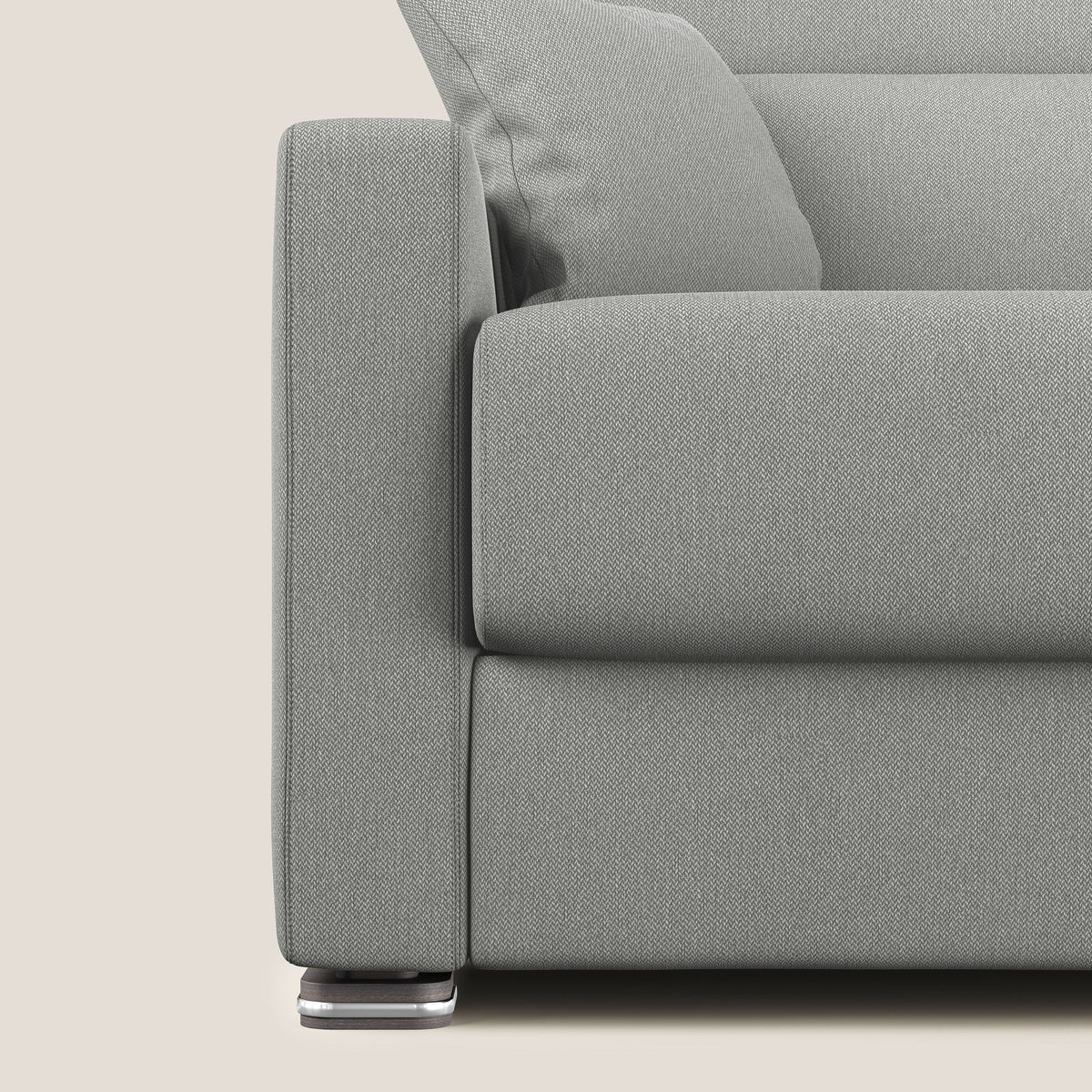 Amber divano letto matrimoniale in tessuto smacchiabile T05 grigio - divitt.sbs