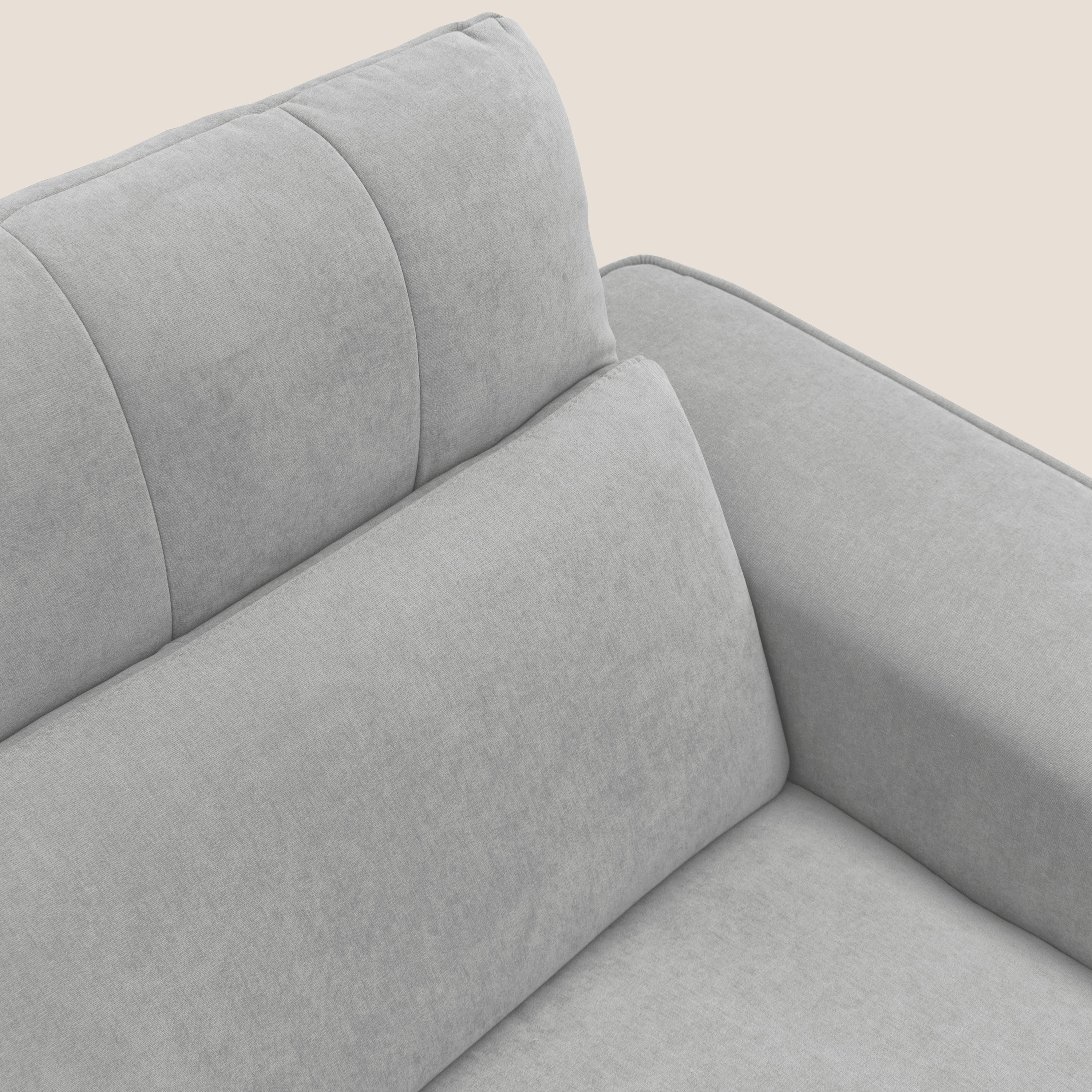 Clark Divano angolare con opzione relax elettrico in tessuto smacchiabile impermeabile T17 grigio - divitt.sbs