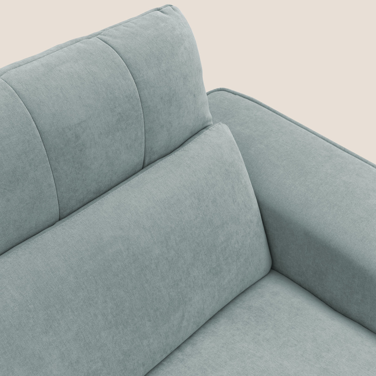 Clark Divano modulare 3 sedute con opzione relax elettrico in tessuto smacchiabile impermeabile T17 verde acqua - divitt.sbs