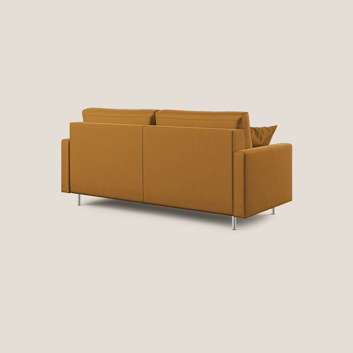 Andromeda divano letto matrimoniale in velluto morbido impermeabile T01 oro - divitt.sbs