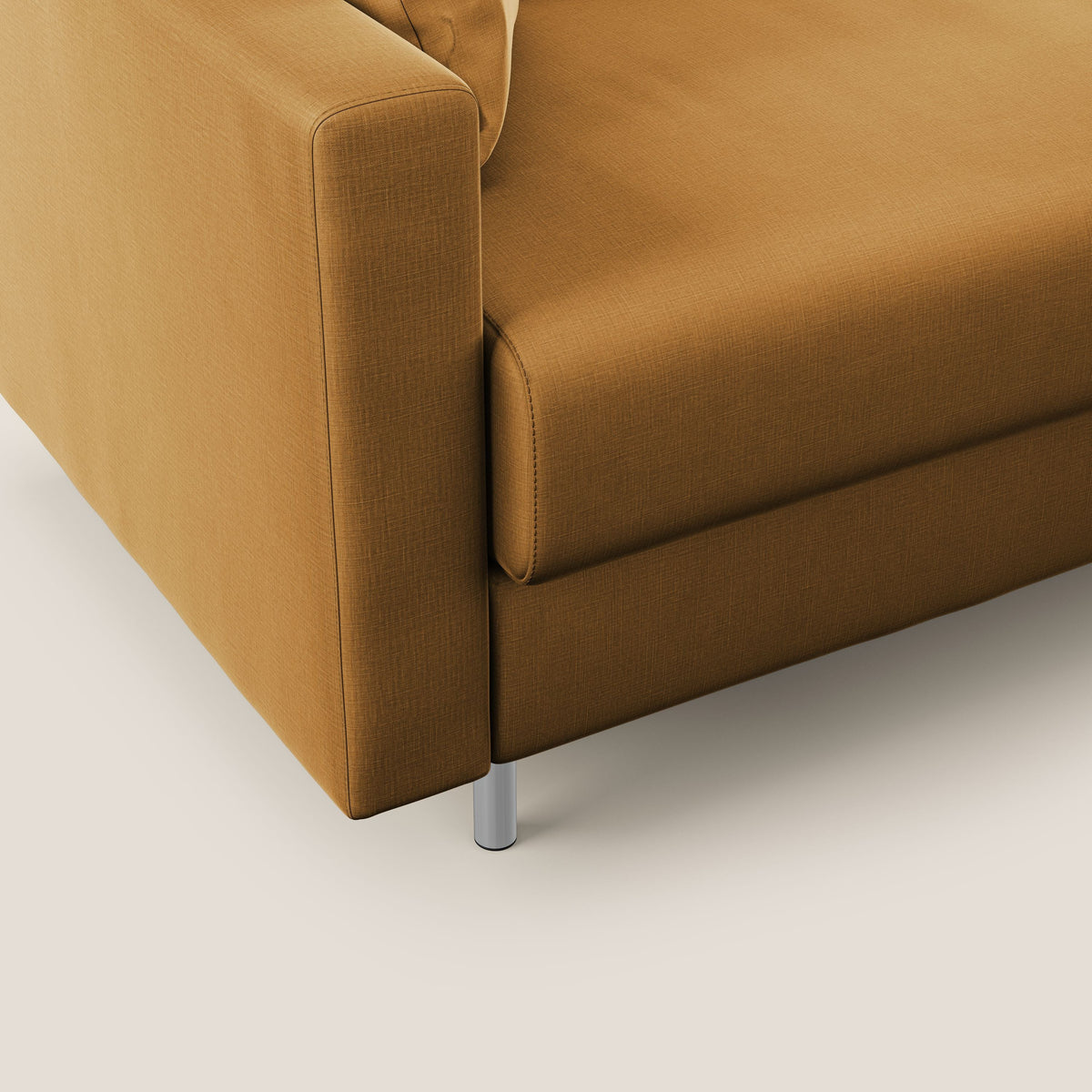 Andromeda divano letto matrimoniale in velluto morbido impermeabile T01 oro - divitt.sbs