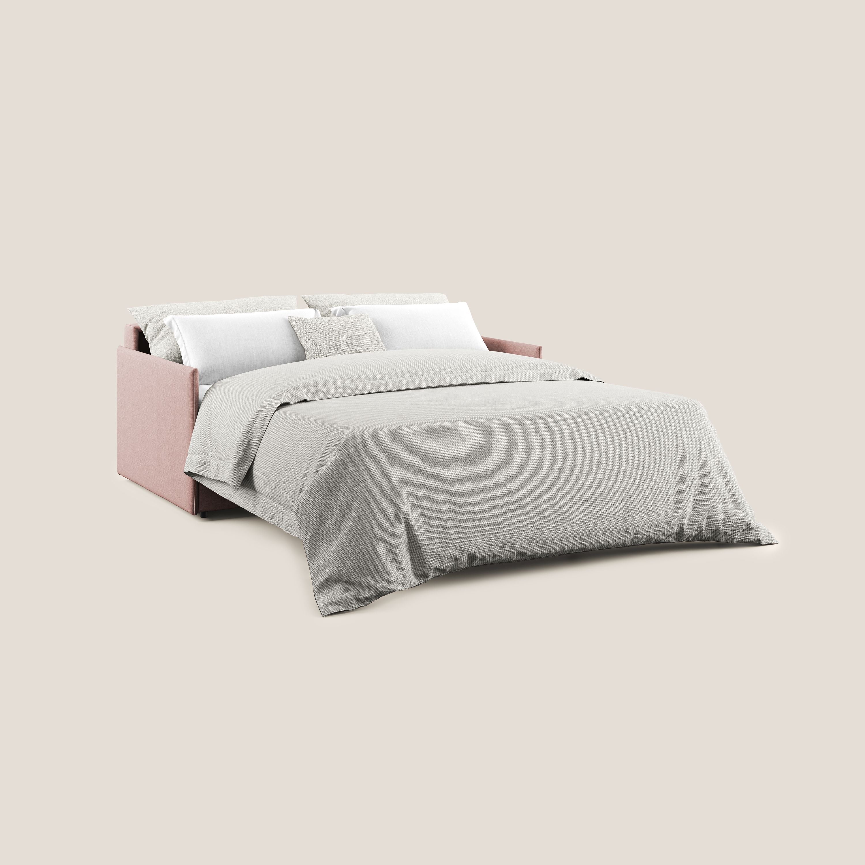 Evans Divano letto in tessuto Ecosostenibile salmone - divitt.sbs