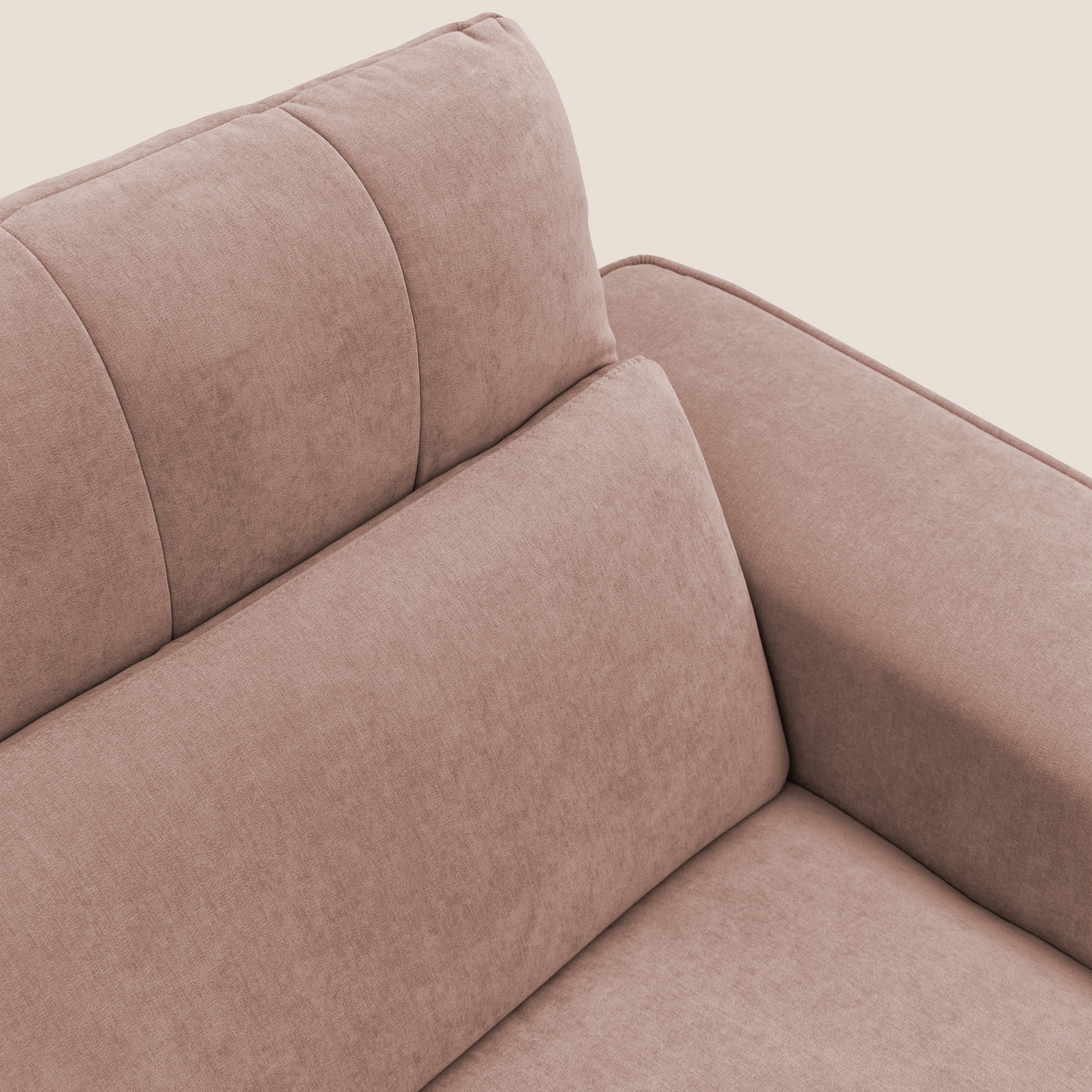 Clark Divano angolare con opzione relax elettrico in tessuto smacchiabile impermeabile T17 rosa - divitt.sbs