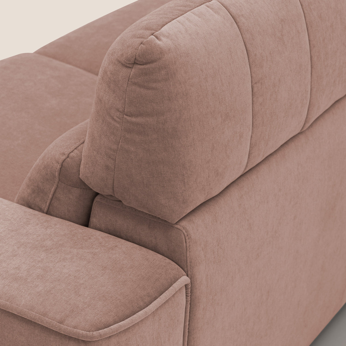 Clark Divano modulare 3 sedute con opzione relax elettrico in tessuto smacchiabile impermeabile T17 rosa - divitt.sbs