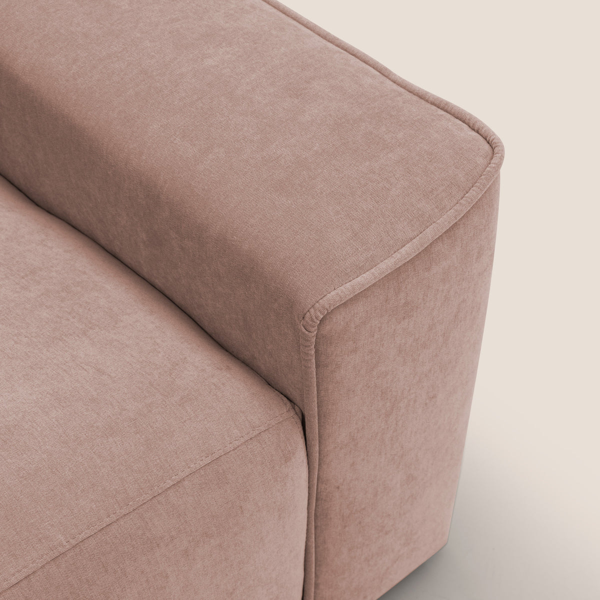 Clark Divano modulare 3 sedute con opzione relax elettrico in tessuto smacchiabile impermeabile T17 rosa - divitt.sbs
