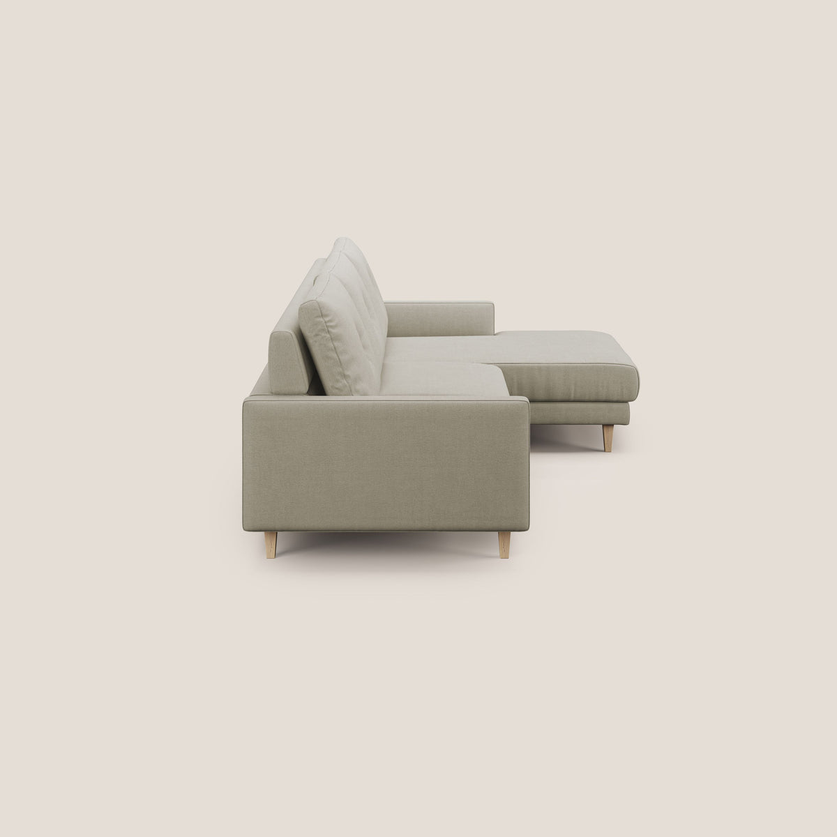Matisse Divano angolare con sedute scorrevoli in tessuto morbido smacchiabile T17 - divitt.sbs