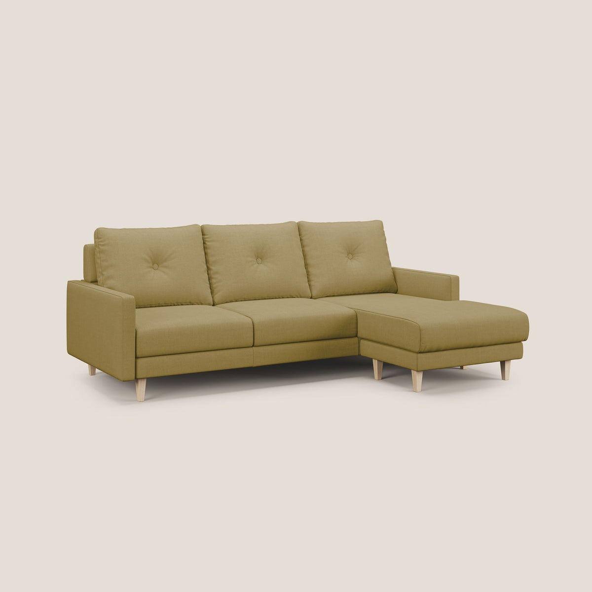 Matisse Divano angolare con sedute scorrevoli in tessuto morbido smacchiabile T17 - divitt.sbs