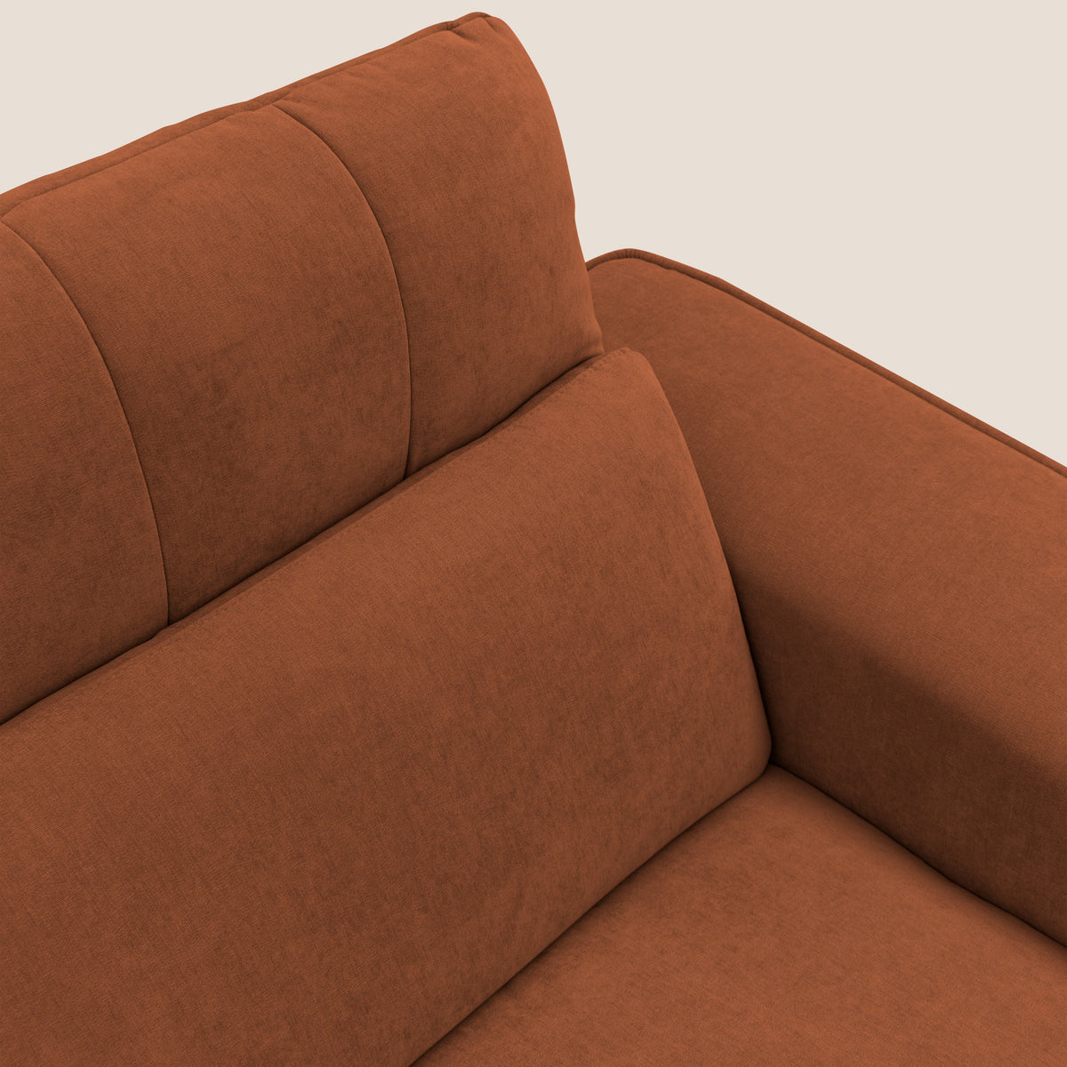 Clark Divano modulare con opzione relax elettrico in tessuto smacchiabile impermeabile T17 arancio - divitt.sbs