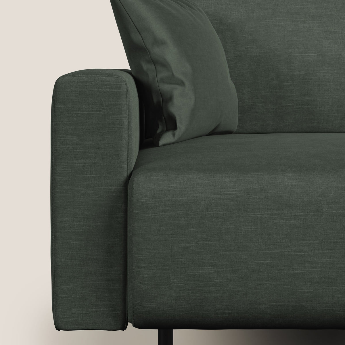 Arthur divano moderno in velluto morbido impermeabile T01 verde - divitt.sbs