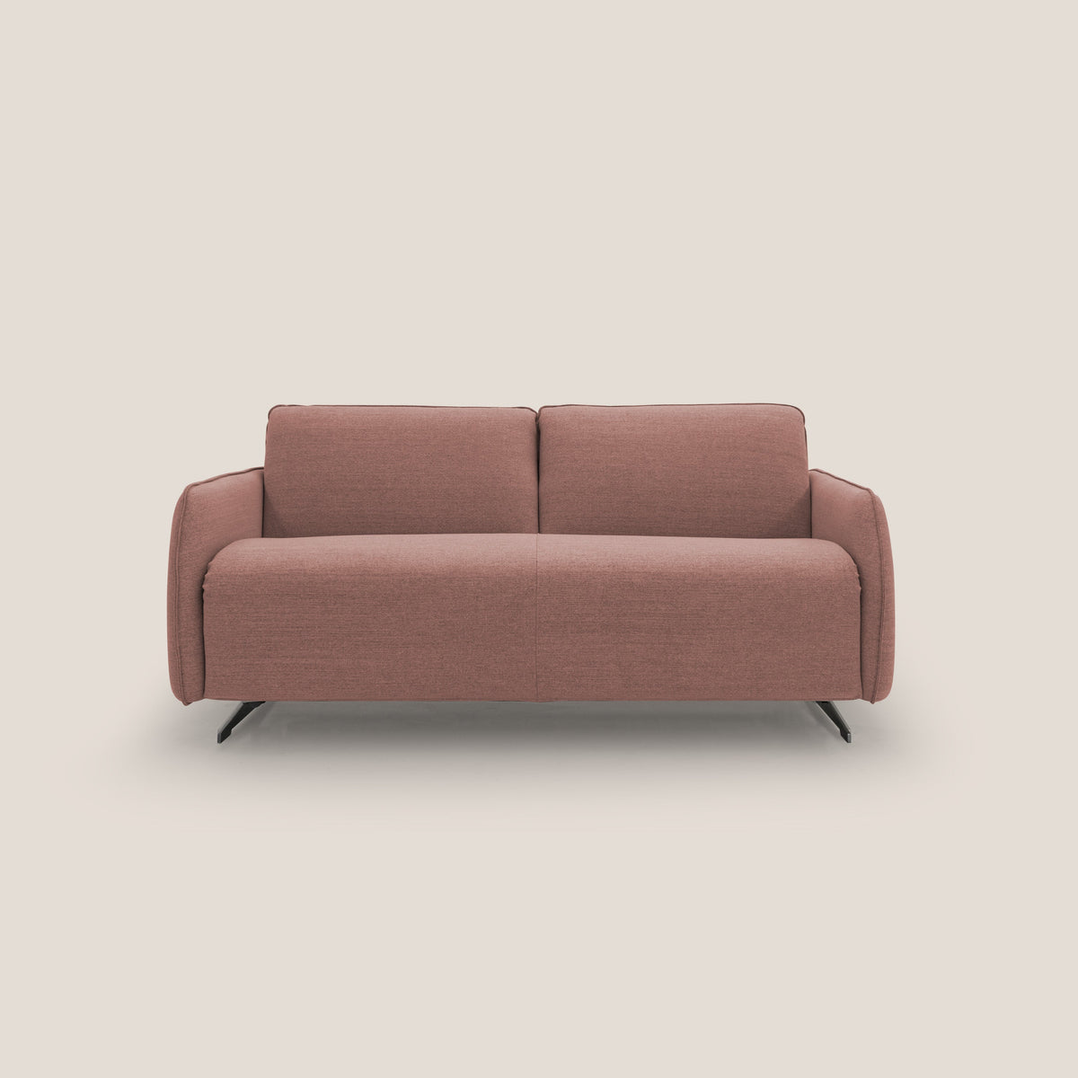 Texas Divano letto matrimoniale moderno in tessuto impermeabile T19 salmone - divitt.sbs