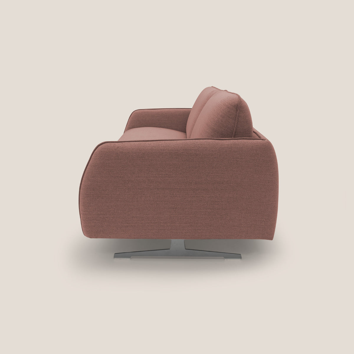 Texas Divano letto matrimoniale moderno in tessuto impermeabile T19 salmone - divitt.sbs