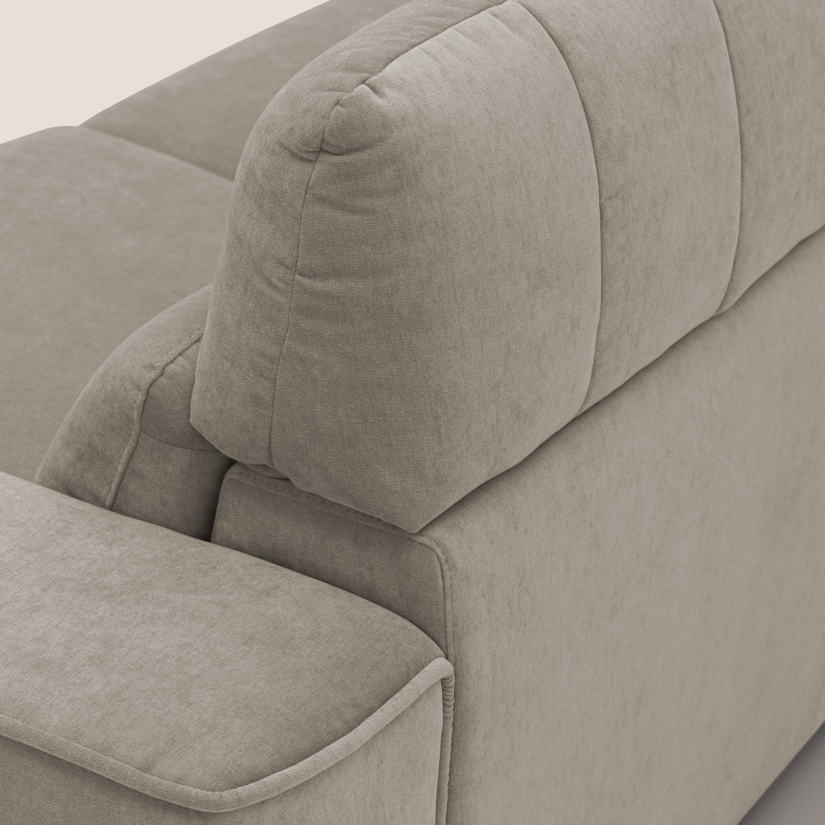 Clark Divano modulare 3 sedute con opzione relax elettrico in tessuto smacchiabile impermeabile T17 beige - divitt.sbs