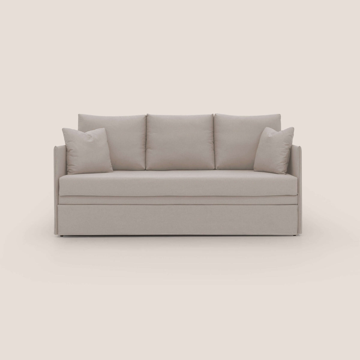 Brera Divano duplex con doppio letto in tessuto simil cotone impermeabile T13 panna - divitt.sbs