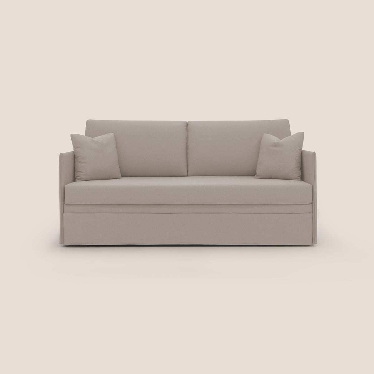 Tortona Divano duplex con doppio letto in tessuto simil cotone impermeabile T13 panna - divitt.sbs