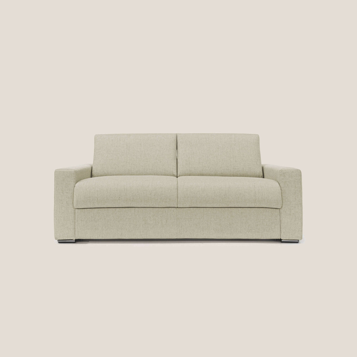Nixon Divano letto matrimoniale con materasso 20 cm in tessuto impermeabile T03 beige - divitt.sbs