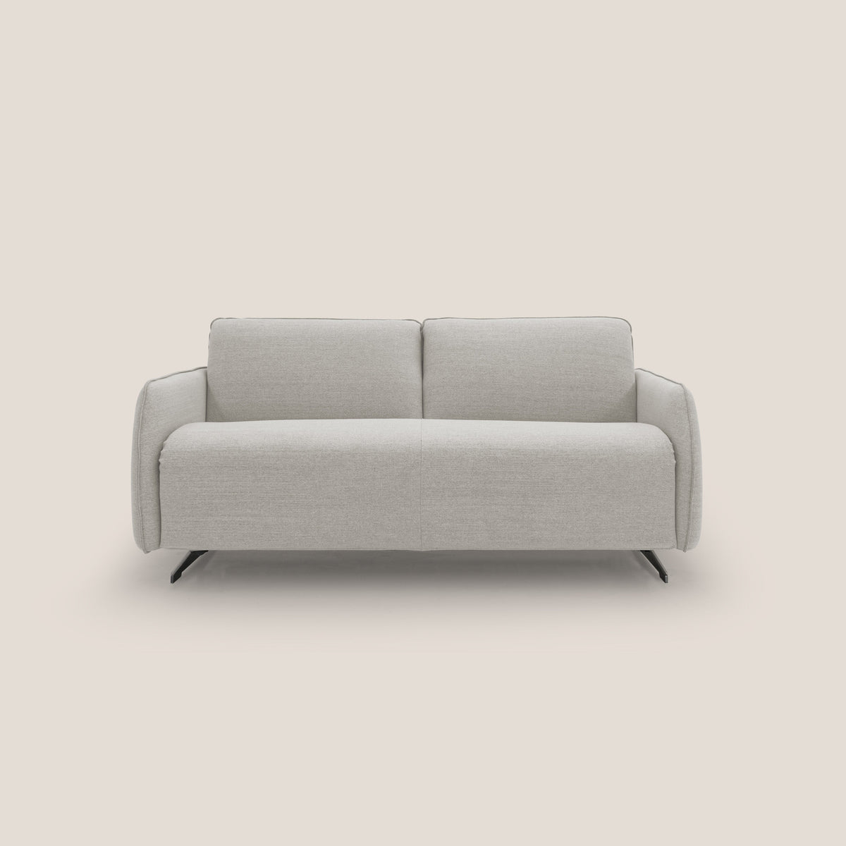 Texas Divano letto matrimoniale moderno in tessuto impermeabile T19 panna - divitt.sbs