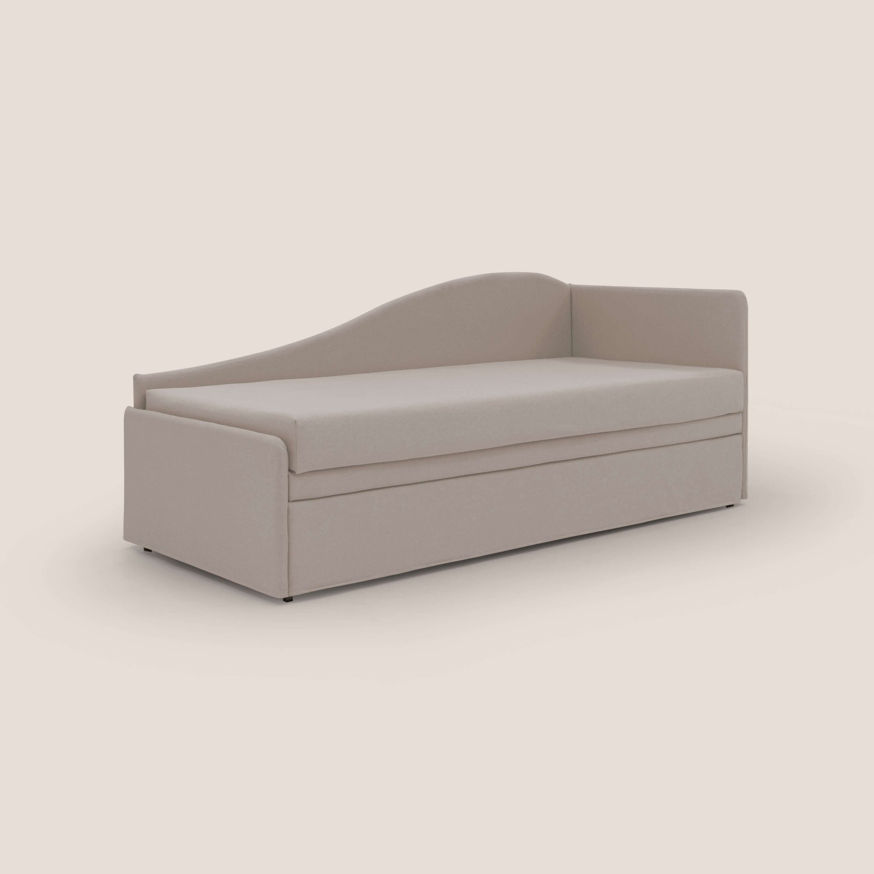Nolo Divano duplex con doppio letto in tessuto simil cotone impermeabile T13 panna - divitt.sbs