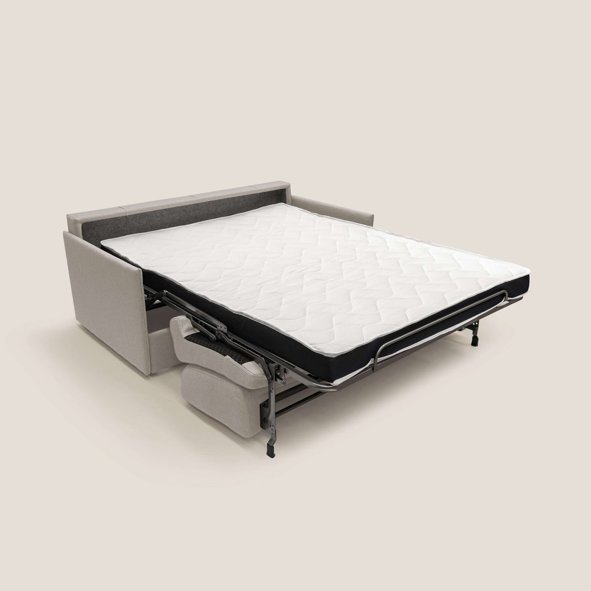 Evans Divano letto matrimoniale in tessuto impermeabile T13 panna - divitt.sbs