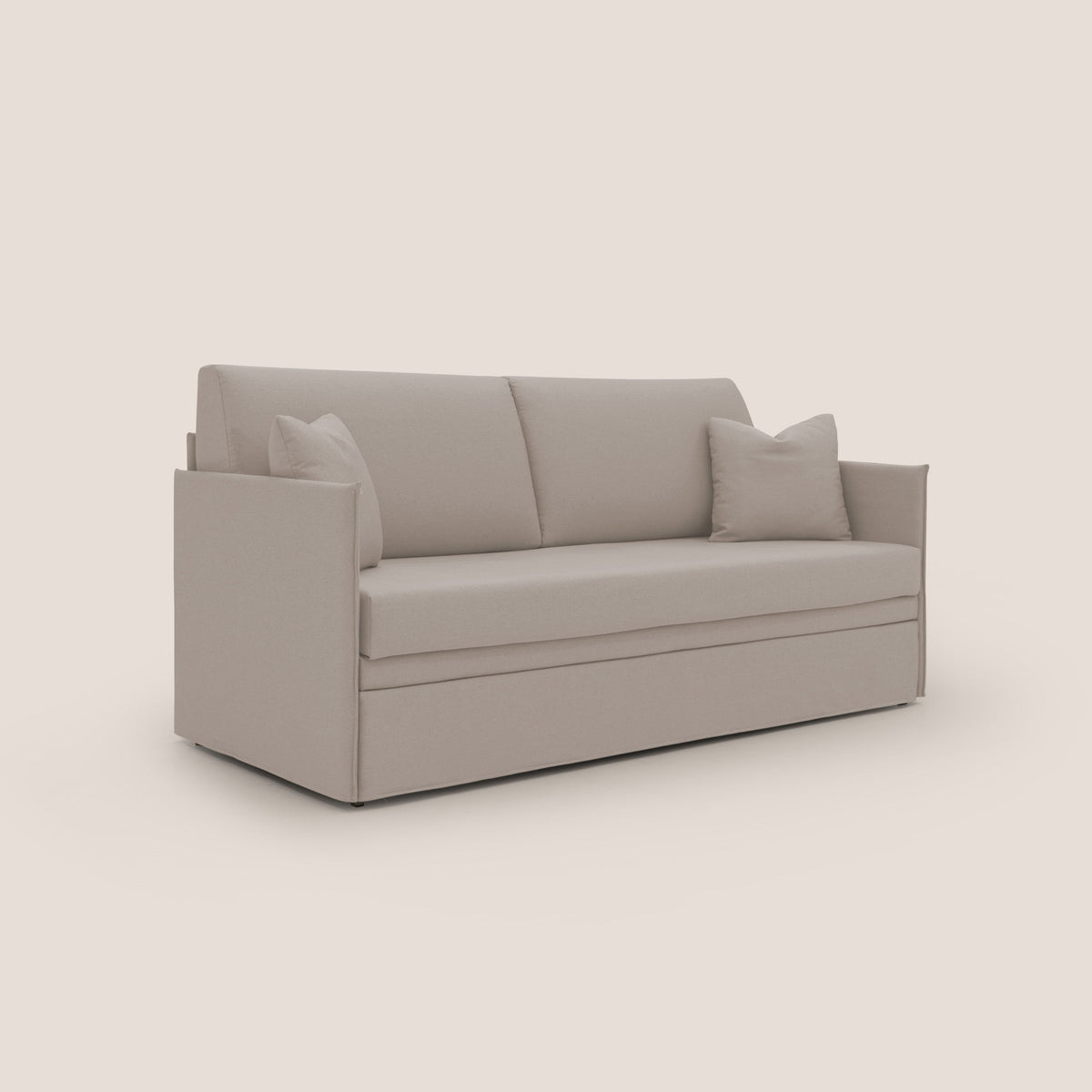 Tortona Divano duplex con doppio letto in tessuto simil cotone impermeabile T13 panna - divitt.sbs