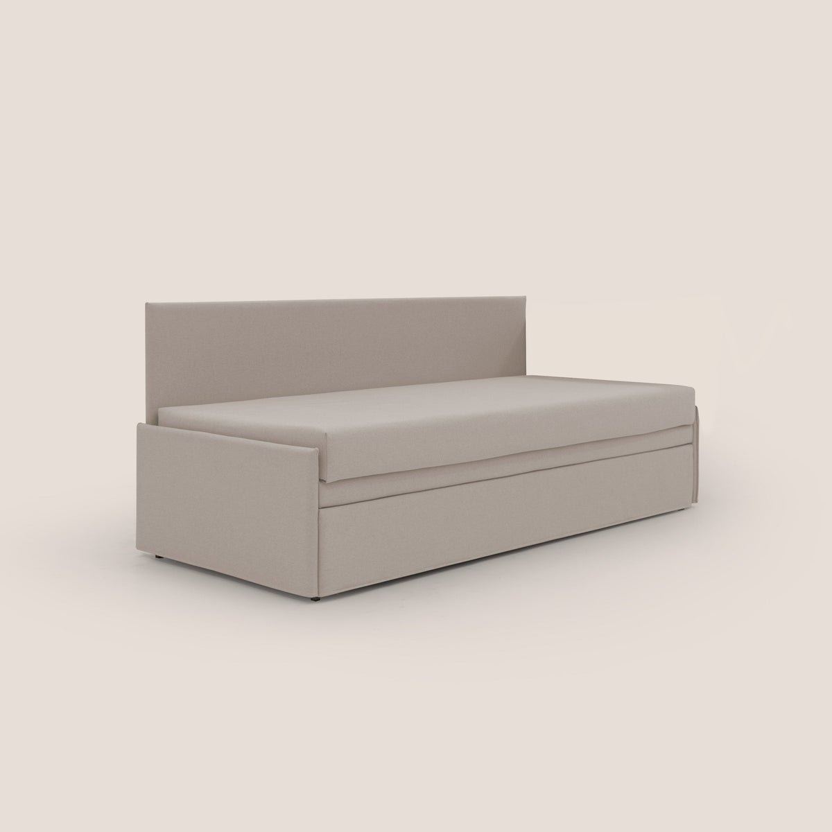 Naviglio Divano duplex con doppio letto in tessuto simil cotone impermeabile T13 panna - divitt.sbs