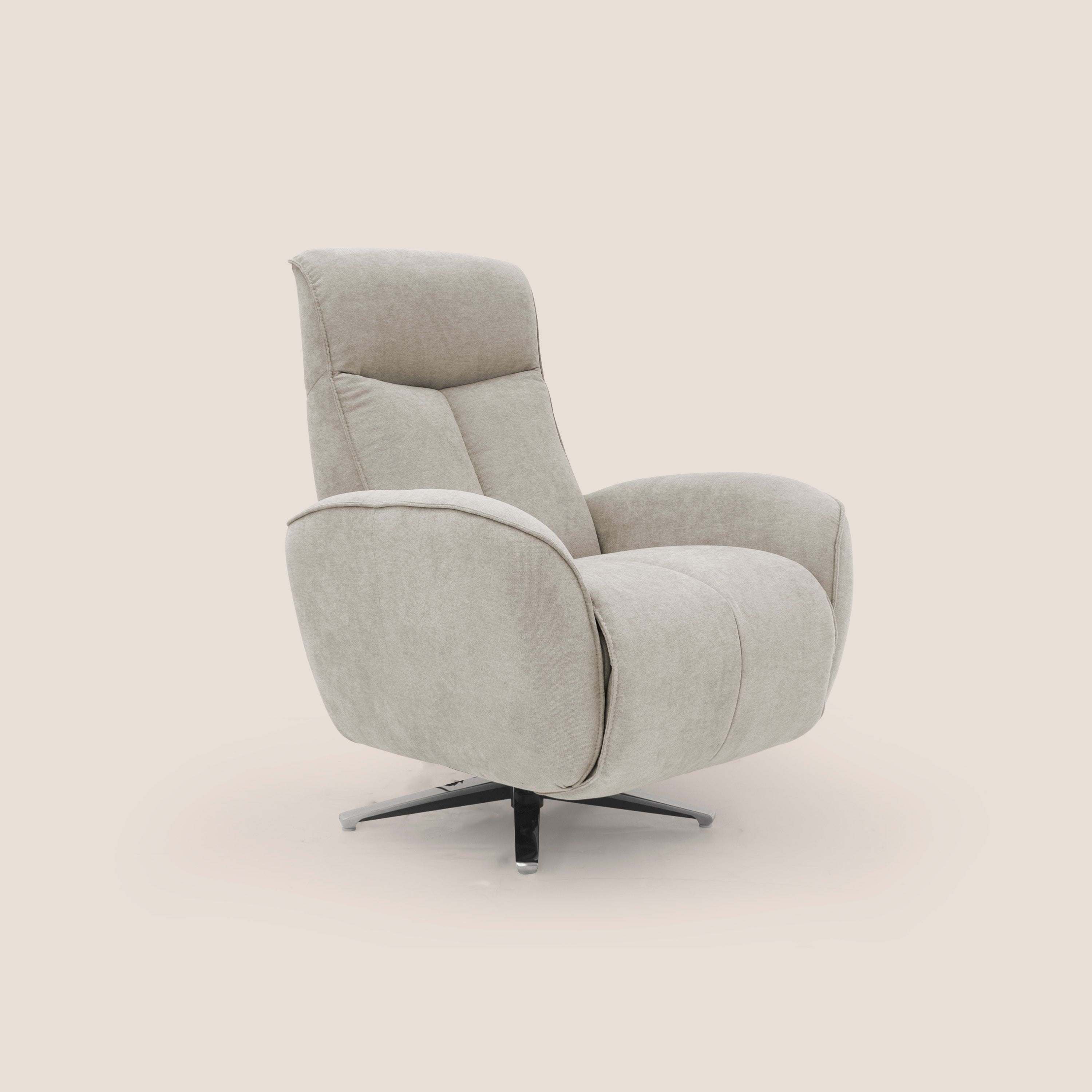 EVA Poltroncina RELAX in morbido tessuto impermeabile T02 panna - divitt.sbs